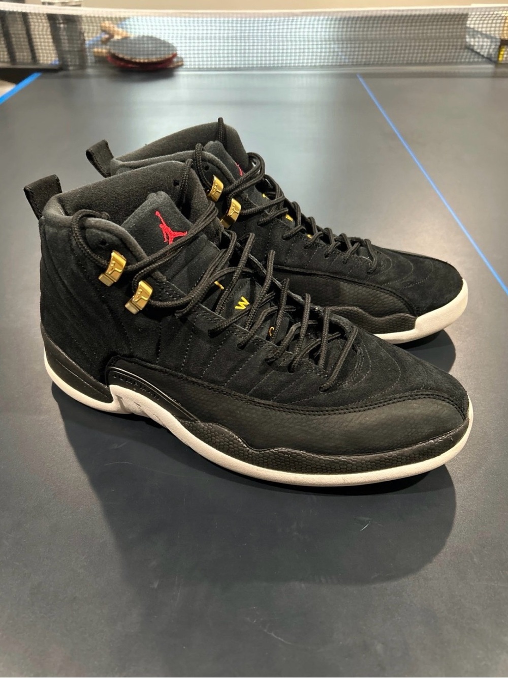 Nike Jordan 12 Reverse Taxi Cab Men's Shoes Size 11 Sneakers